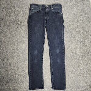 Levis 511 Premium Quality Jeans Men 31x32 Blue Dark Wash Slim Fit Denim Big E